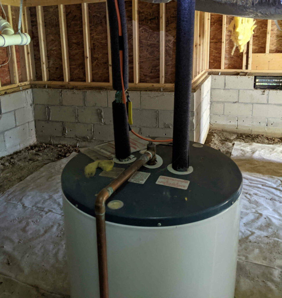 Hot Water Heater - Paint Covered Overalls - Durham North Carolina