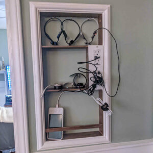 Make an Electronics Charging Station - Paint Covered Overalls - Durham NC