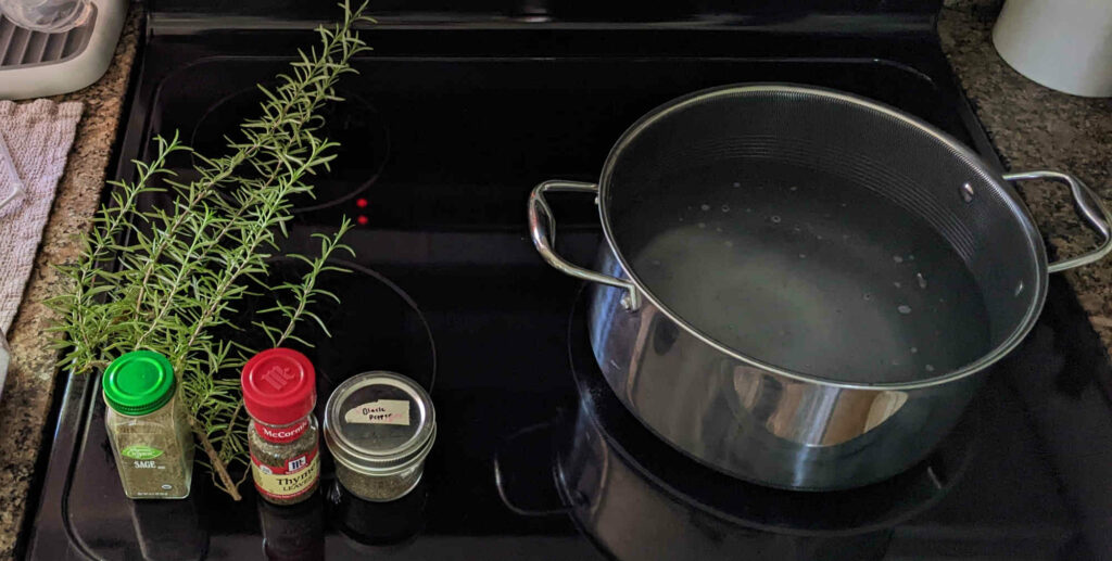 Brine Herbs and Spices - Paint Covered Overalls - Durham NC