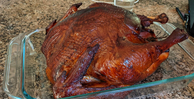 Smoked Turkey for Thanksgiving - Paint Covered Overalls - Durham NC